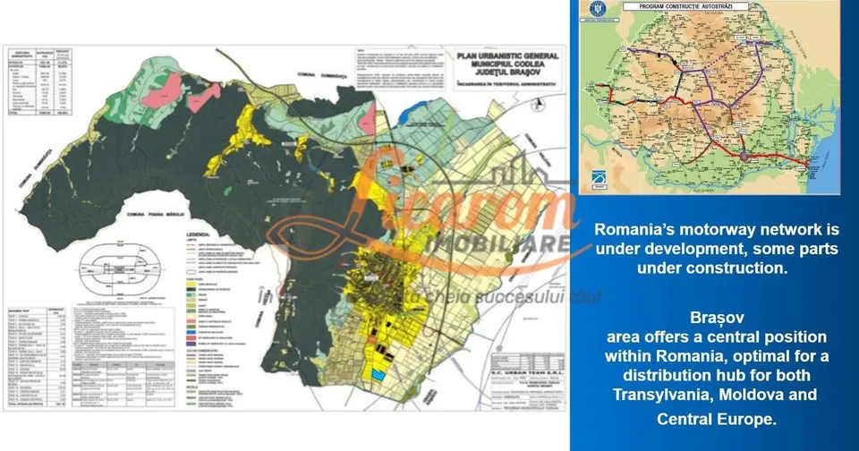 Codlea teren constructii industriale sau logistice 8 ha pana la 24 Ha